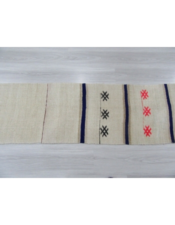 Embroidered Vintage decorative Hemp Runner Rug