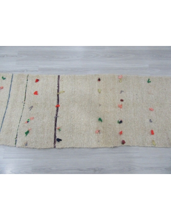 Vintage Decorative Turkish Hemp Kilim Runner