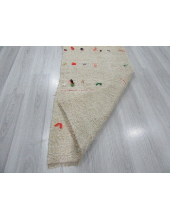 Vintage Decorative Turkish Hemp Kilim Runner