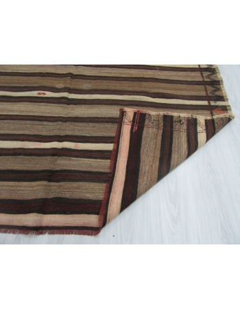 Striped One of a Kind Turkish Kilim Rug