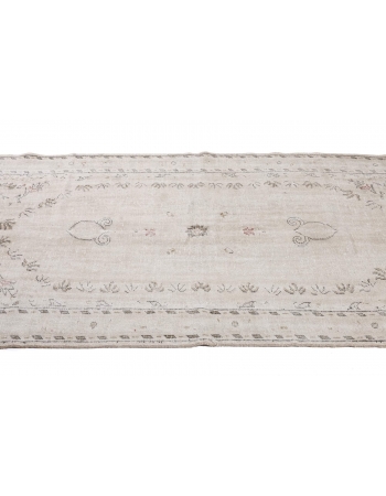 Distressed Washed Out Oushak Rug