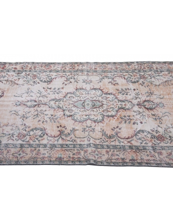 Handknotted Vintage Turkish Oushak Rug