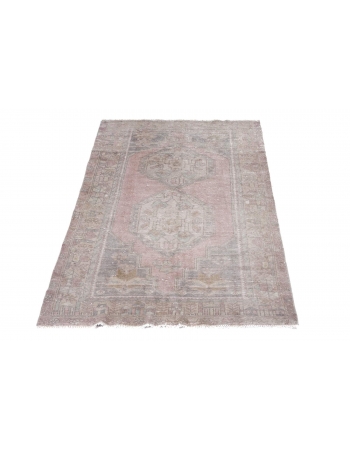 Distressed Washed Out Turkish Anatolian Rug