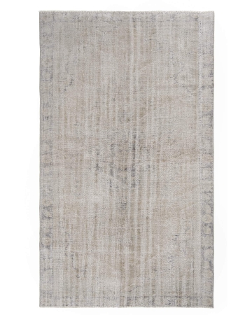 Washed Out Faded Vintage Oushak Rug