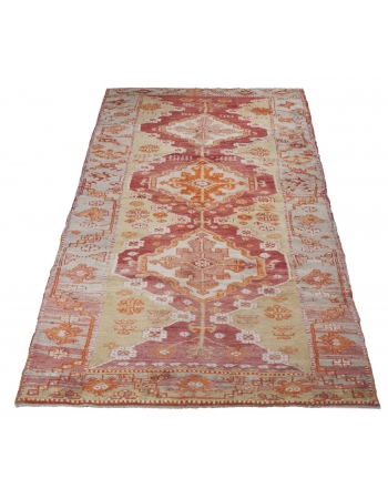 Antique Decorative Turkish Runner Rug