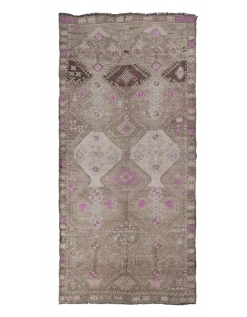 Unique Vintage Decorative Turkish Wool Rug