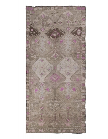 Unique Vintage Decorative Turkish Wool Rug