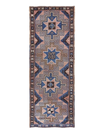 Vintage Decorative Turkish Runner Rug