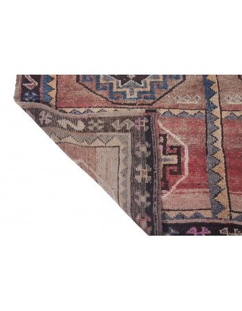 Vintage Geometric Turkish Kars Wool Rug