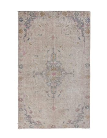 Faded Vintage Turkish Rug