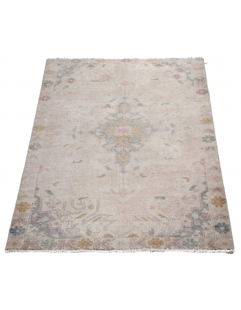 Faded Vintage Turkish Rug