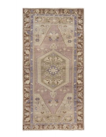 Washed Out Vintage Turkish Konya Rug