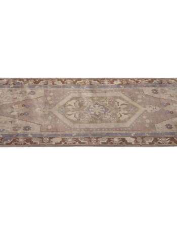 Washed Out Vintage Turkish Konya Rug