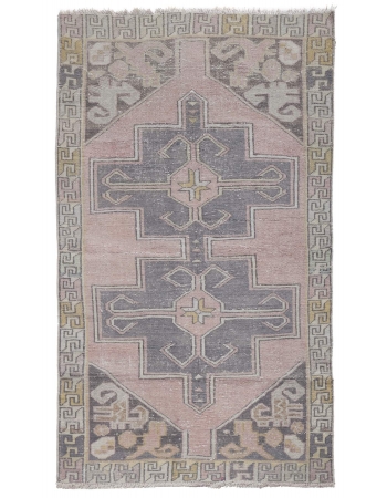 Vintage Washed Out Turkish Rug