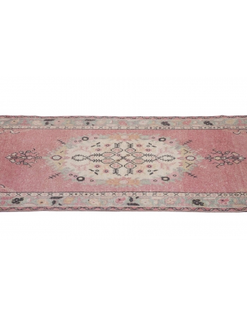 Vintage Washed Out Turkish Oushak Rug