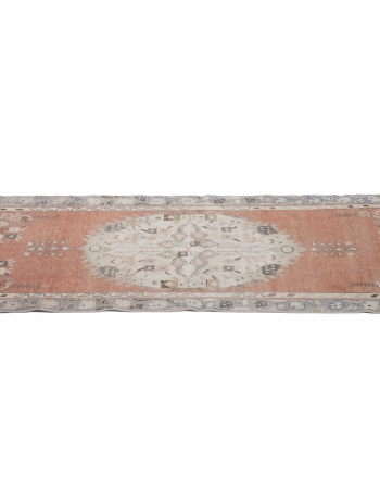 Vintage Washed Out Turkish Oushak Rug