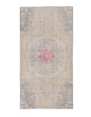 Vintage Washed Out Decorative Rug