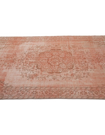 Vintage Orange Turkish Area Rug