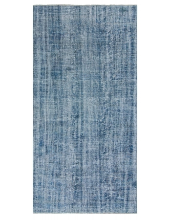 Turquoise Overdyed Vintage Rug