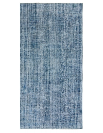 Turquoise Overdyed Vintage Rug