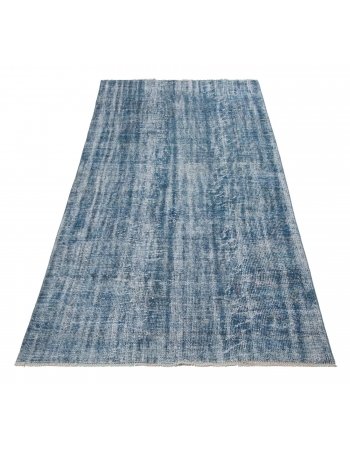 Turquoise Overdyed Vintage Rug