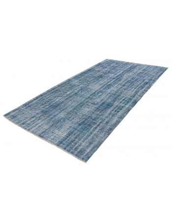 Turquoise Overdyed Vintage Rug