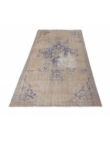 Distressed Vintage Turkish Rug