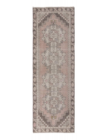 Worn Vintage Turkish Area Rug