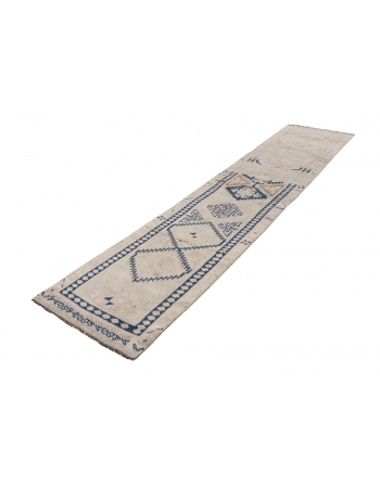 Abstract Vintage Herki Runner Rug