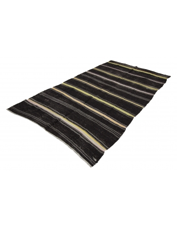 Striped Vintage Turkish Kilim Rug