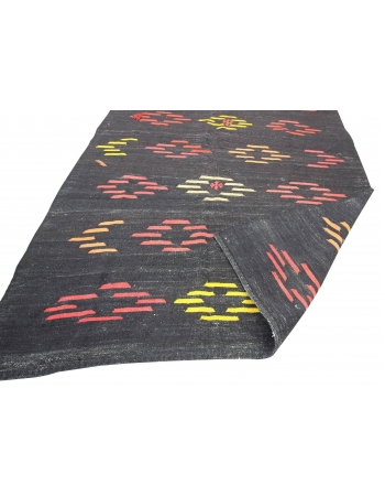 Vintage Unique Turkish Goat Hair Kilim Rug