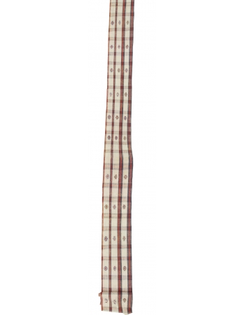 Vintage Long Cotton Kilim Runner Rug