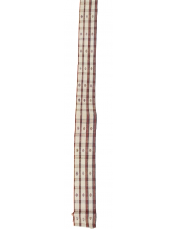 Vintage Long Cotton Kilim Runner Rug
