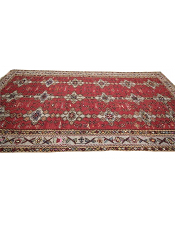 Oversized Vintage Turkish Wool Kilim Rug