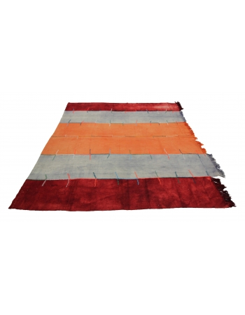 Vintage Decorative Turkish Kilim Rug