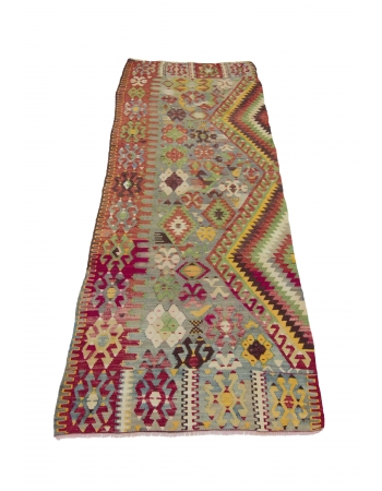 Vintage Turkish Kilim Runner