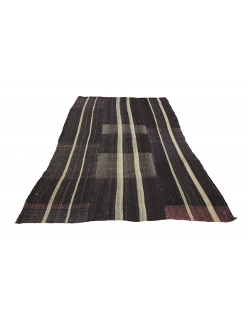 Vintage Goat Hair TurkishKilim Rug