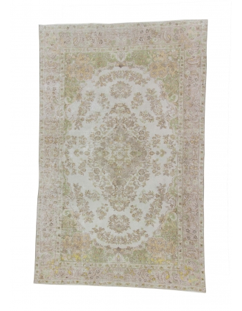 Vintage Floral Turkish Area Carpet