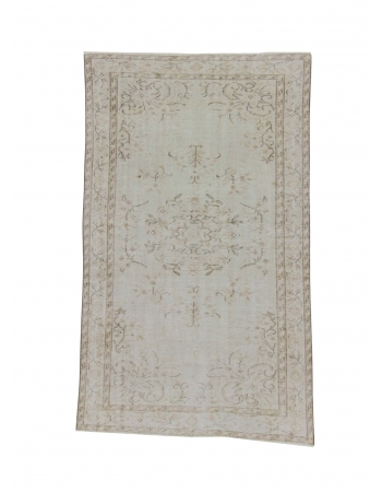 Vintage Washed Out Oushak Rug