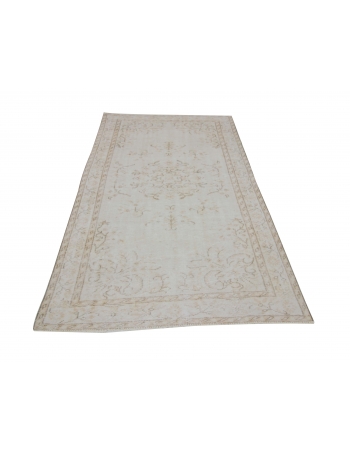 Vintage Washed Out Oushak Rug