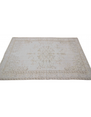 Vintage Washed Out Oushak Rug