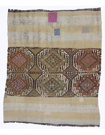 Unique Vintage Decorative Kilim Rug