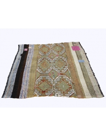 Decorative Vintage Turkish Kilim Rug