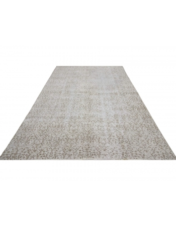 Distressed Washed Out Vintage Cream Rug