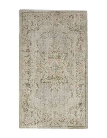 Washed Out Vintage Turkish Area Rug