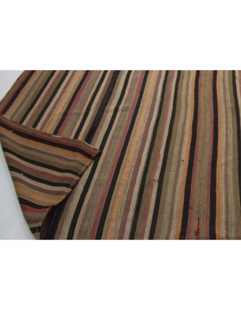 Oversized Vintage Striped Kilim Rug