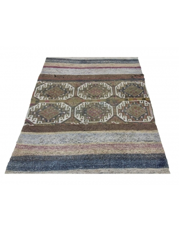 Decorative Vintage Unique Kilim Rug