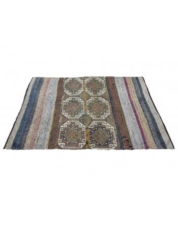 Decorative Vintage Unique Kilim Rug