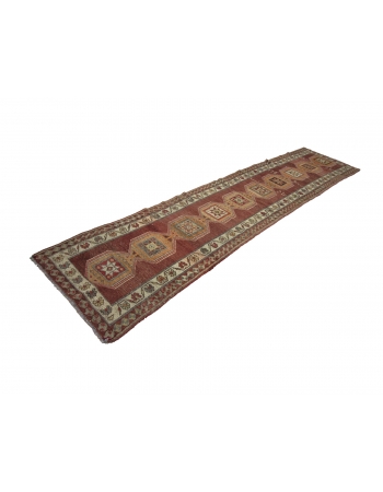 Vintage Decorative Herki Runner Rug