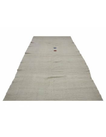 Vintage Plain Modern Turkish Kilim Rug